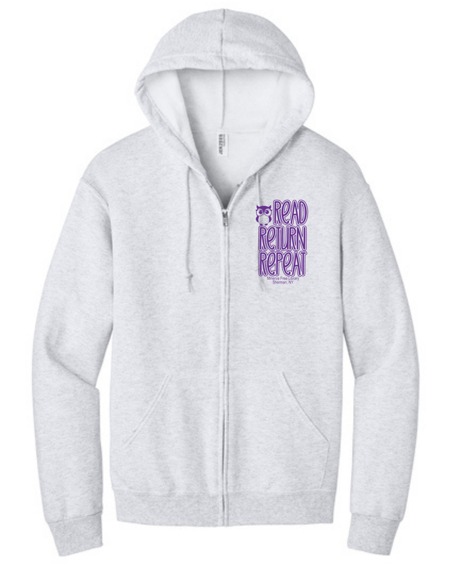 Minerva Free Library Fundraiser Cotton Full Zip Sweatshirt