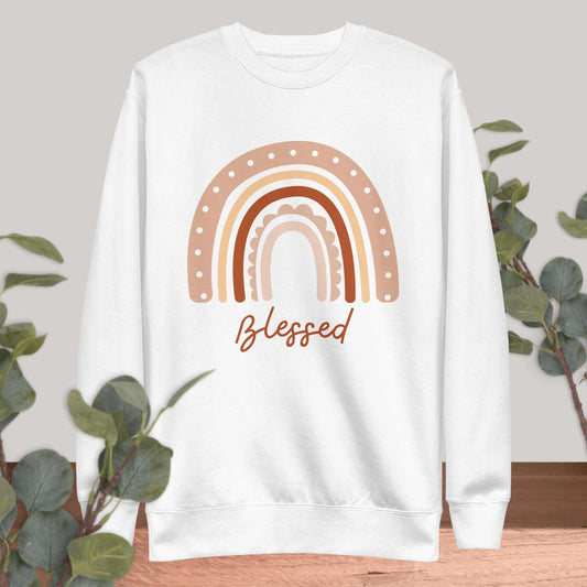 Blessed Crew Premium Sweatshirt - Sweet Pea Designs - Gift Shop