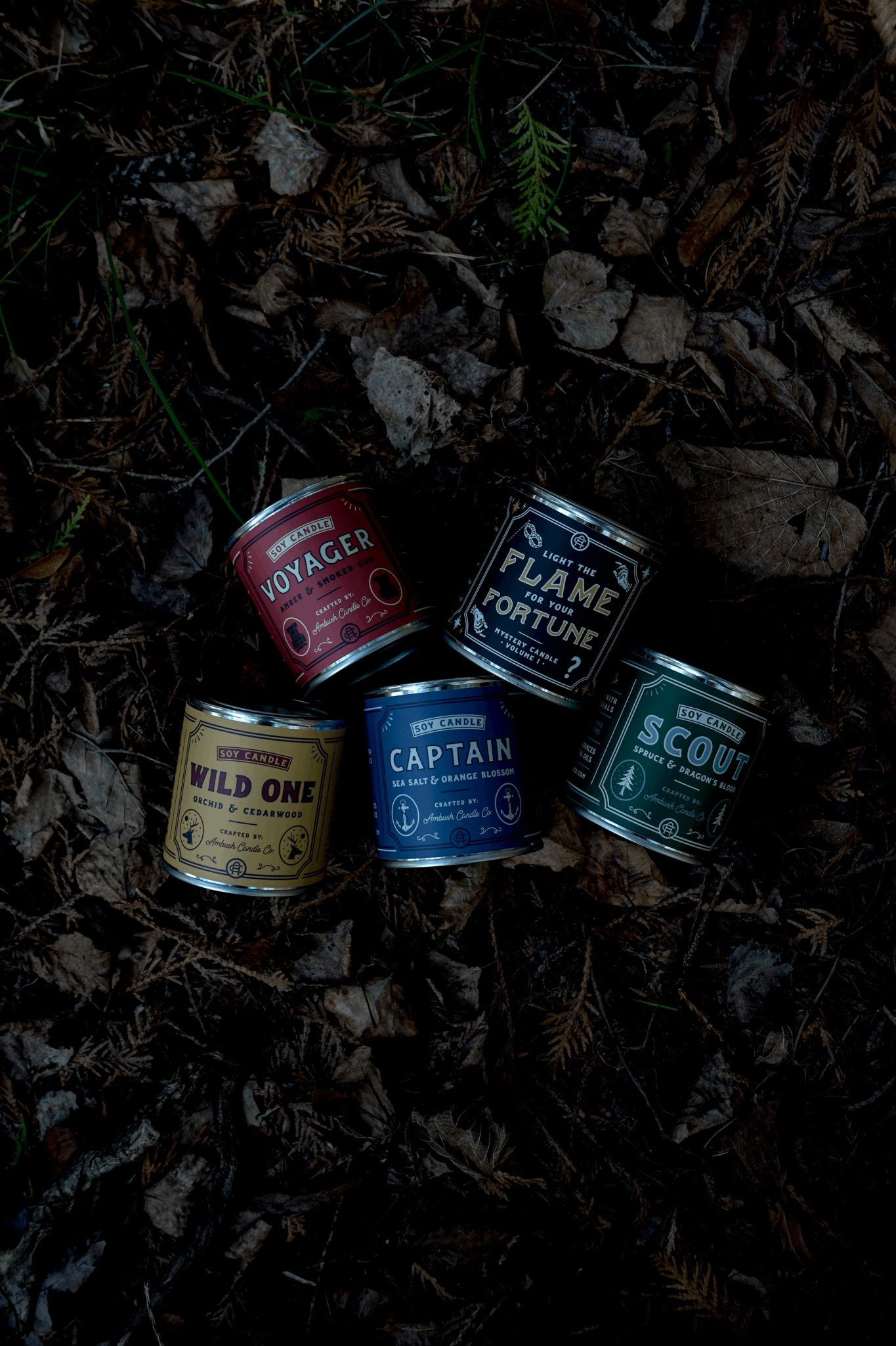 Captain | Sea Salt + Orange Blossom 8oz Soy Candle - Sweet Pea Designs - Gift Shop