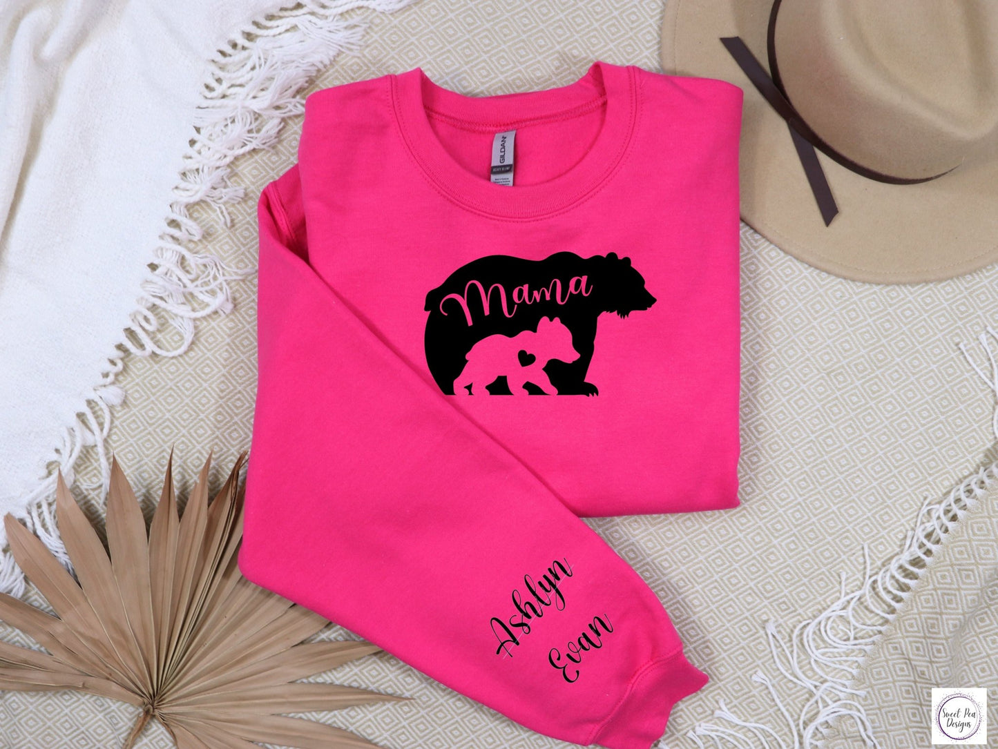 Cotton Crew Sweatshirt - Mama Bear - Sweet Pea Designs - Gift Shop