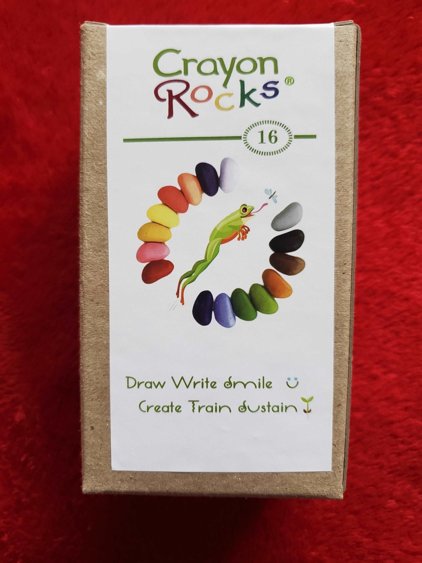 Crayon Rocks®- 16 Pack with Muslin Bag - Sweet Pea Designs - Gift Shop
