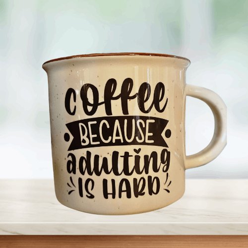 Custom Campfire Ceramic Mug - 14 Ounce - Sweet Pea Designs - Gift Shop