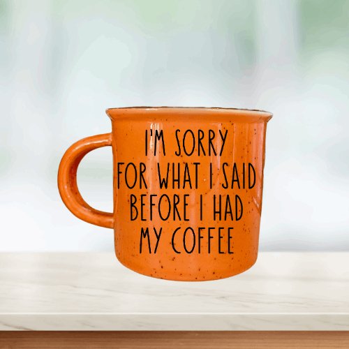 Custom Campfire Ceramic Mug - 14 Ounce - Sweet Pea Designs - Gift Shop