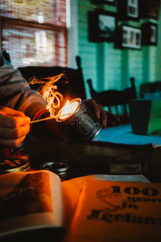 Folklore | S'mores + Embers 8oz Soy Candle - Sweet Pea Designs - Gift Shop