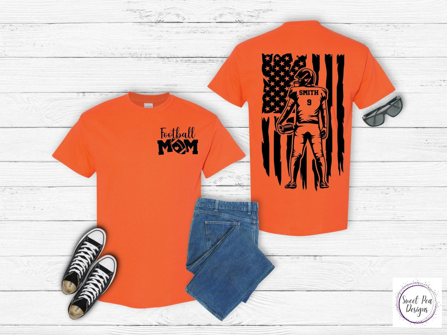 Football Mom Short Sleeve Shirt - Sweet Pea Designs - Gift Shop