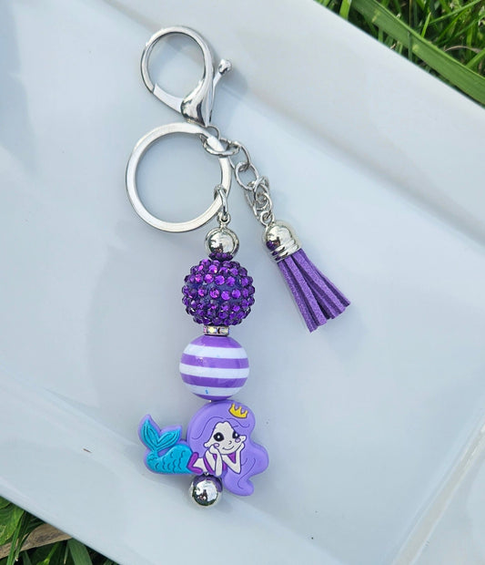 Girl's Mermaid Keychain - Sweet Pea Designs - Gift Shop