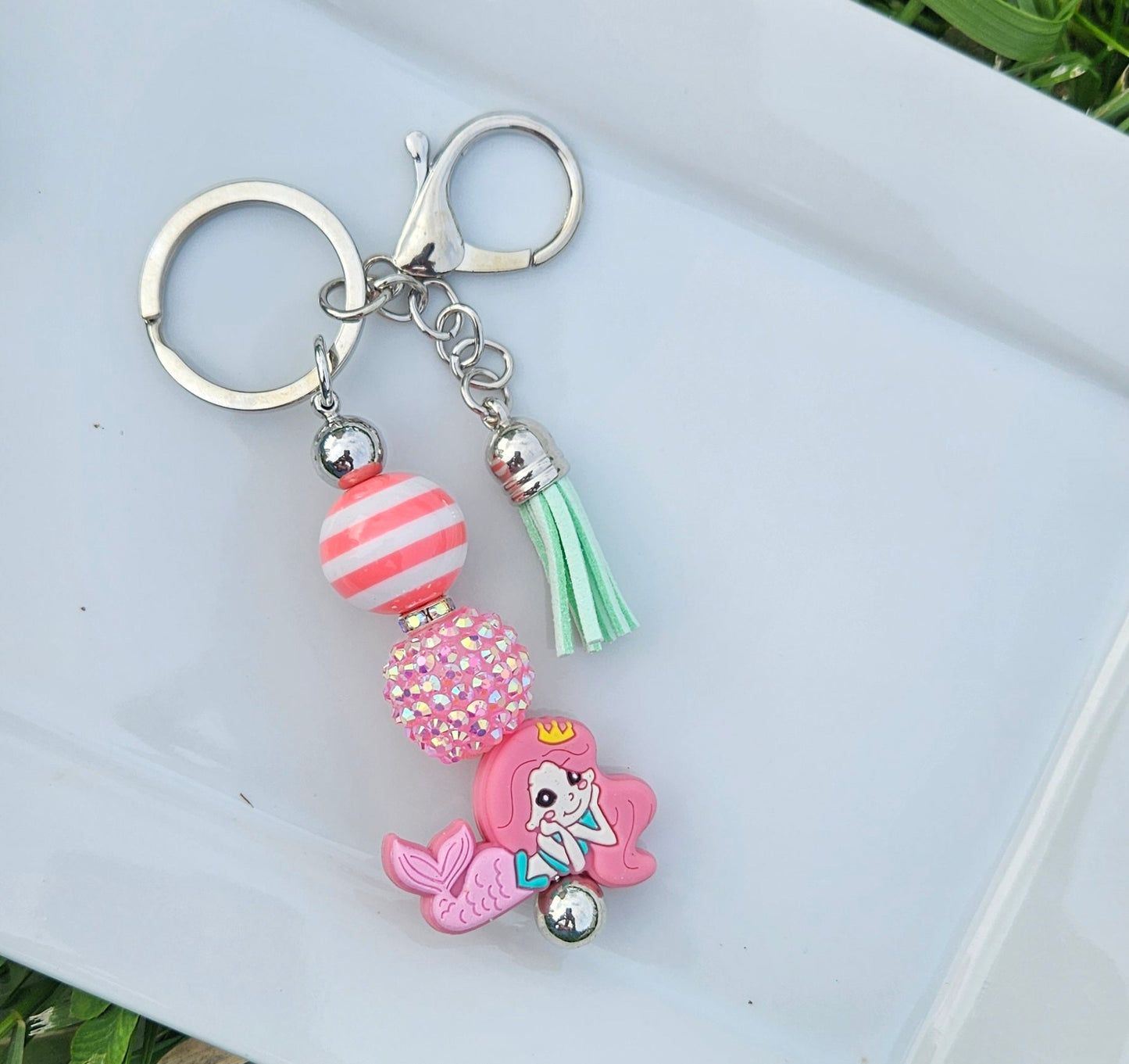 Girl's Mermaid Keychain - Sweet Pea Designs - Gift Shop