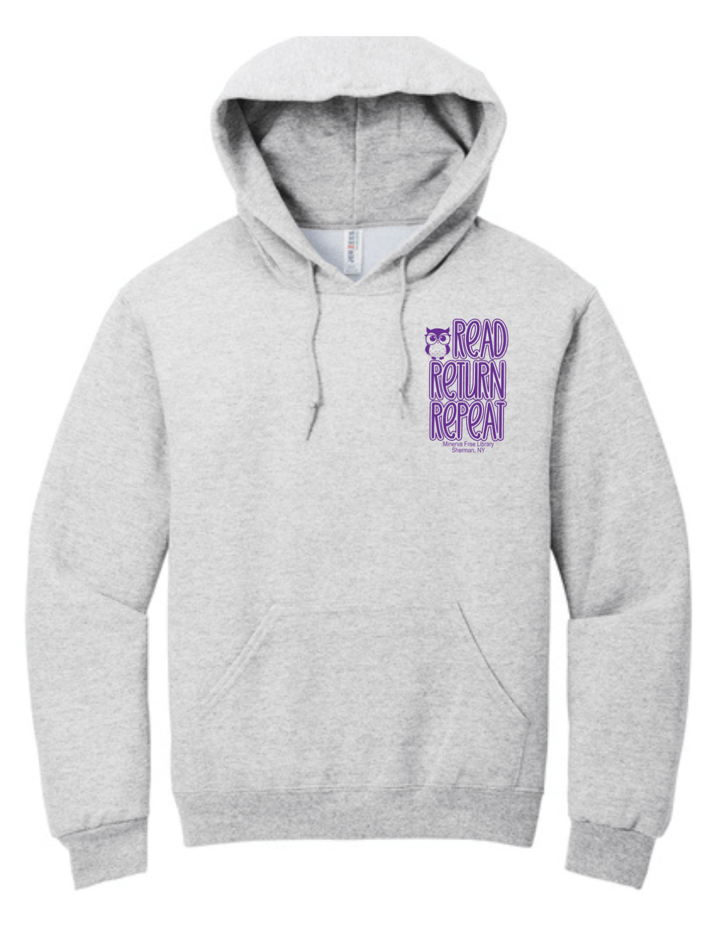 Minerva Free Library Fundraiser Cotton Hooded Sweatshirt - Sweet Pea Designs - Gift Shop