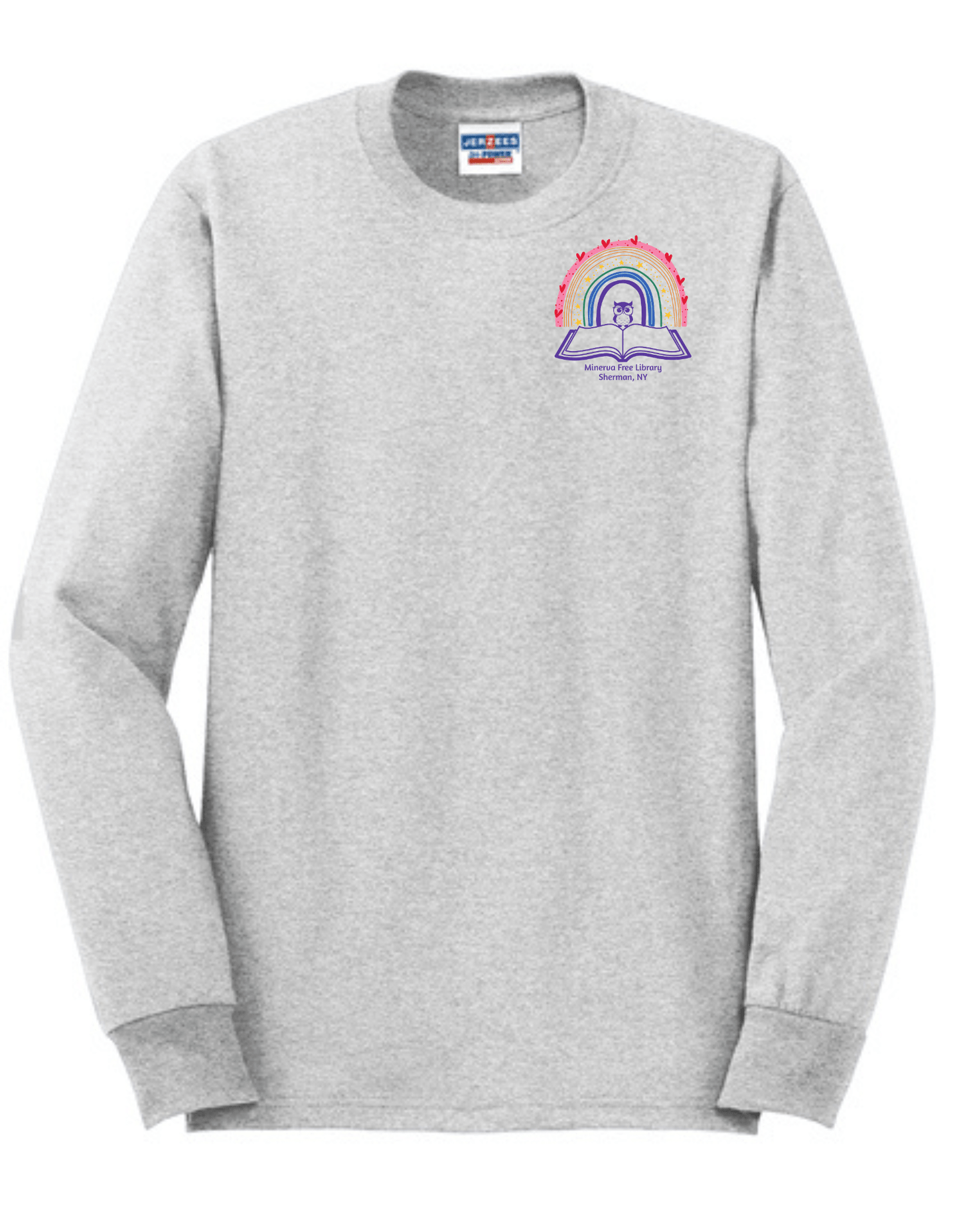 Minerva Free Library Fundraiser Cotton Long Sleeve Shirt - Sweet Pea Designs - Gift Shop