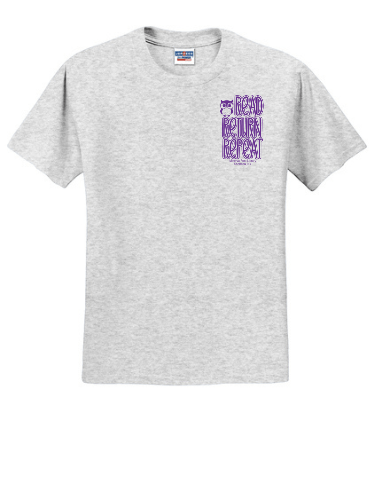 Minerva Free Library Fundraiser Cotton Short Sleeve Shirt - Sweet Pea Designs - Gift Shop