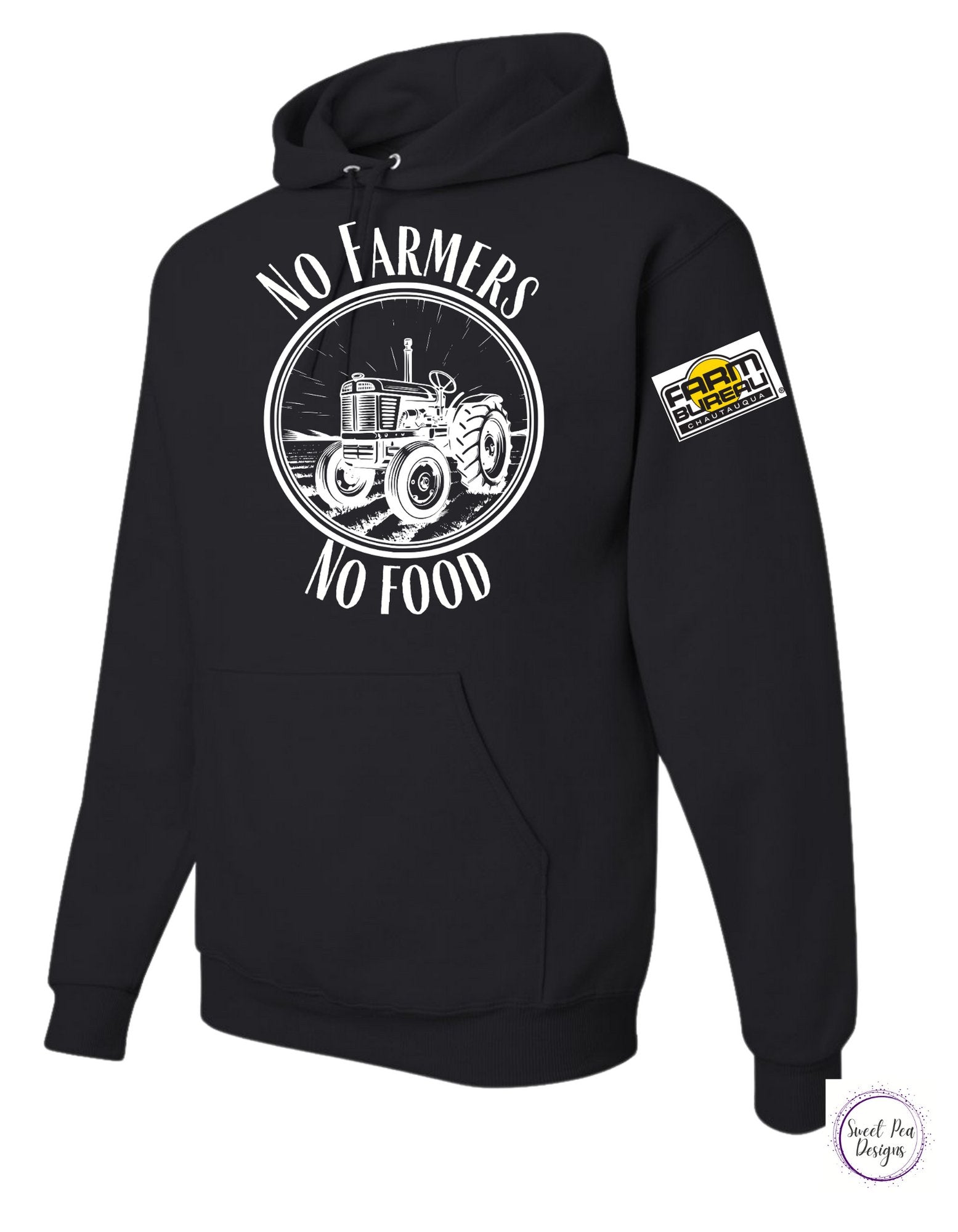 No Farmers No Food Cotton Sweatshirt - Sweet Pea Designs - Gift Shop