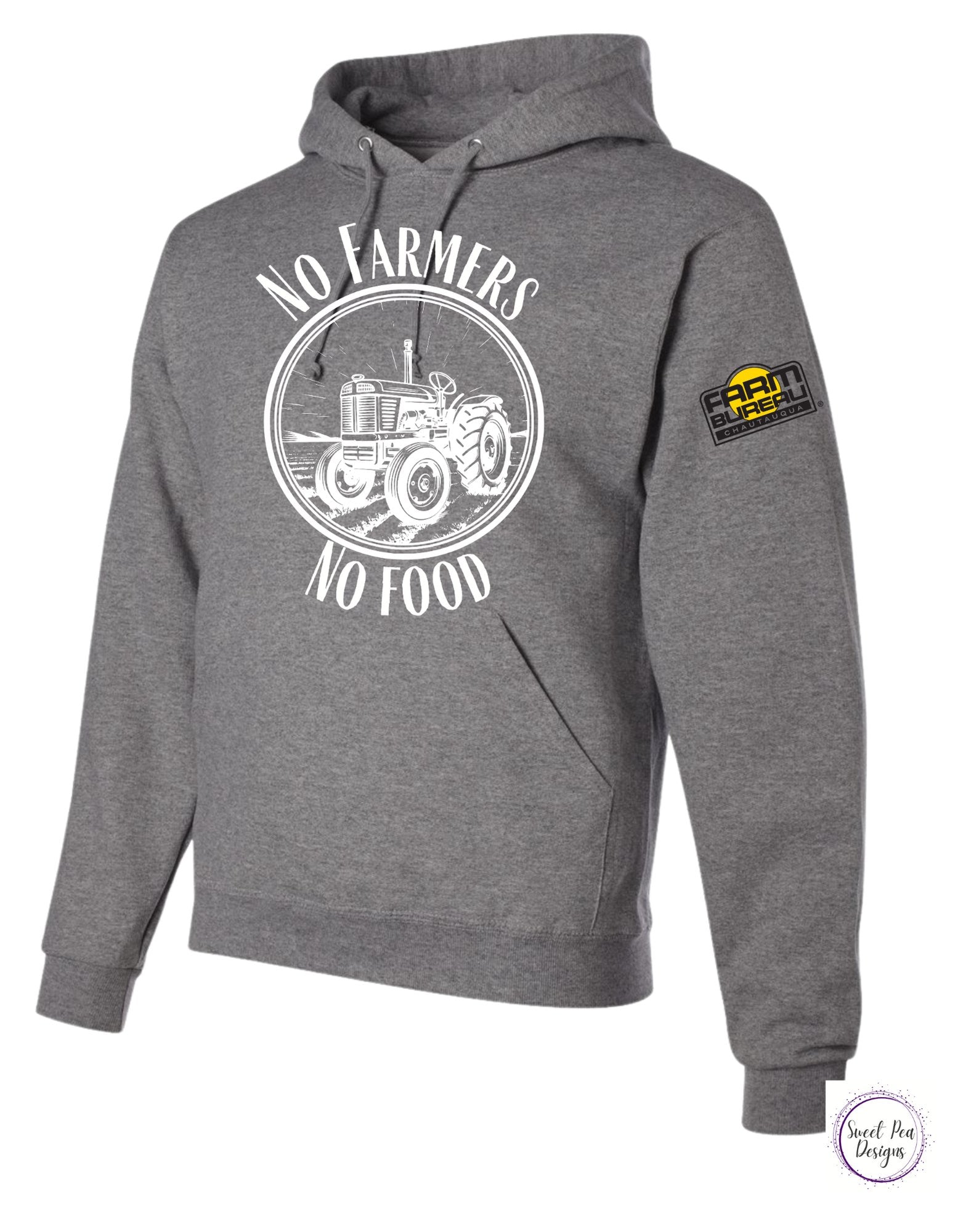No Farmers No Food Cotton Sweatshirt - Sweet Pea Designs - Gift Shop
