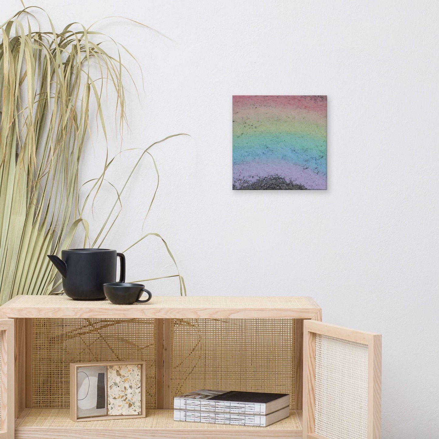 Rainbow Chalk Canvas Print - Sweet Pea Designs - Gift Shop