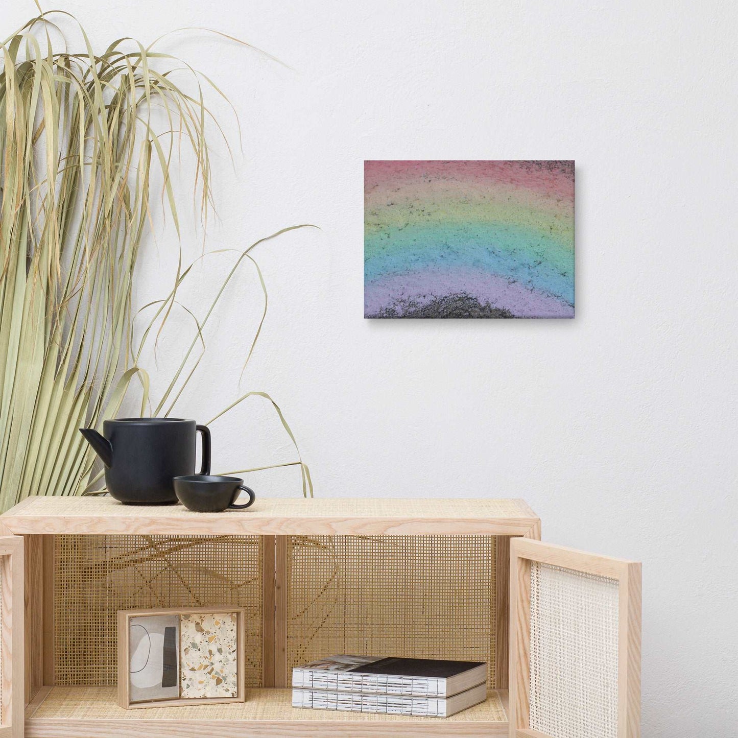 Rainbow Chalk Canvas Print - Sweet Pea Designs - Gift Shop