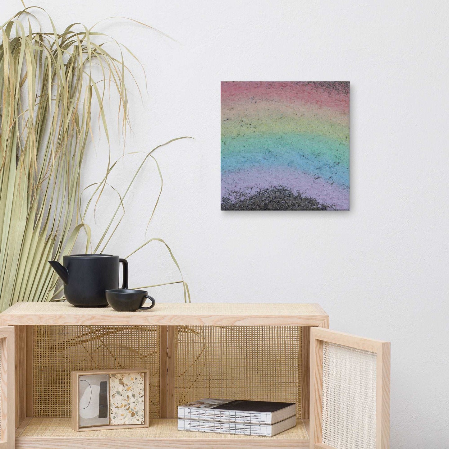 Rainbow Chalk Canvas Print - Sweet Pea Designs - Gift Shop