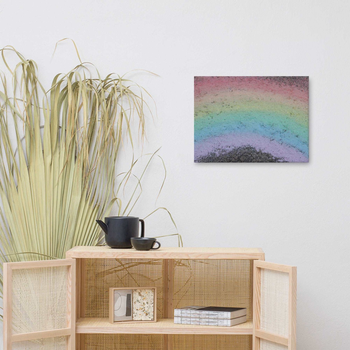 Rainbow Chalk Canvas Print - Sweet Pea Designs - Gift Shop