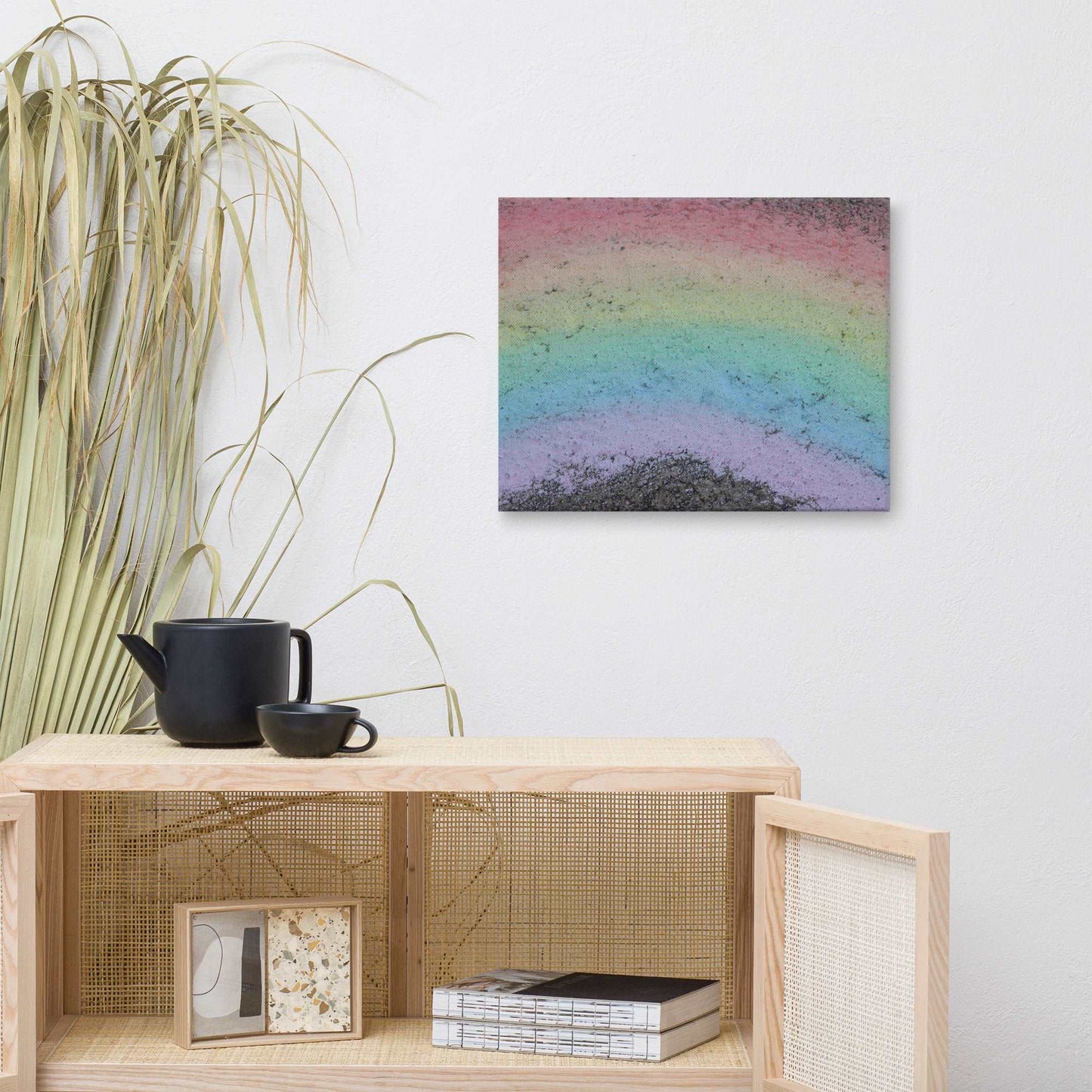 Rainbow Chalk Canvas Print - Sweet Pea Designs - Gift Shop