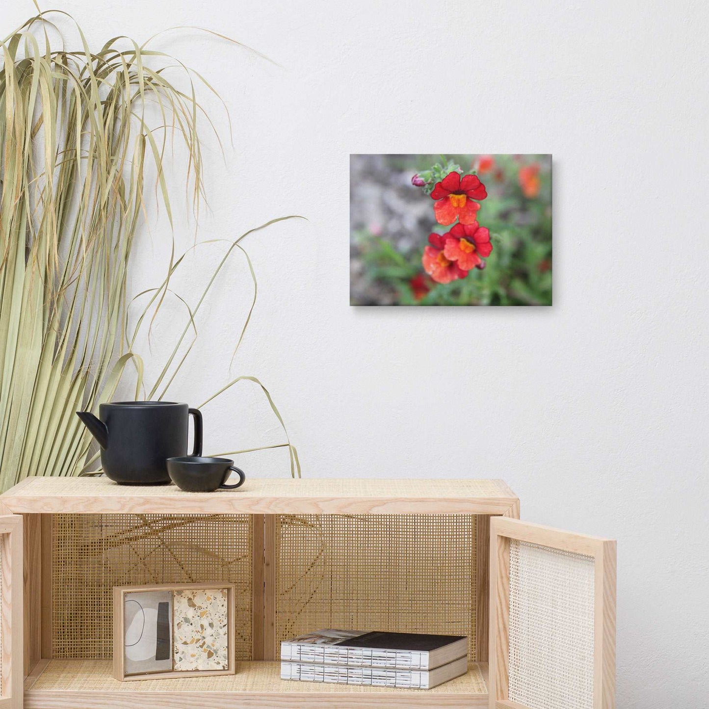 Red Flower Canvas Print - Sweet Pea Designs - Gift Shop