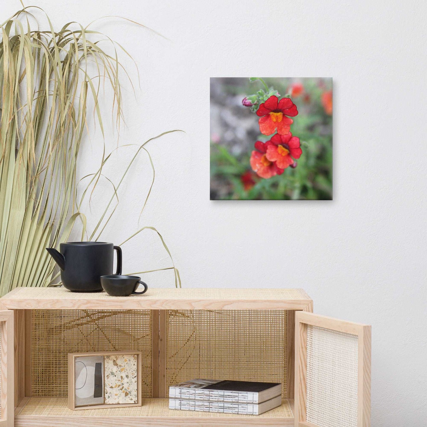 Red Flower Canvas Print - Sweet Pea Designs - Gift Shop
