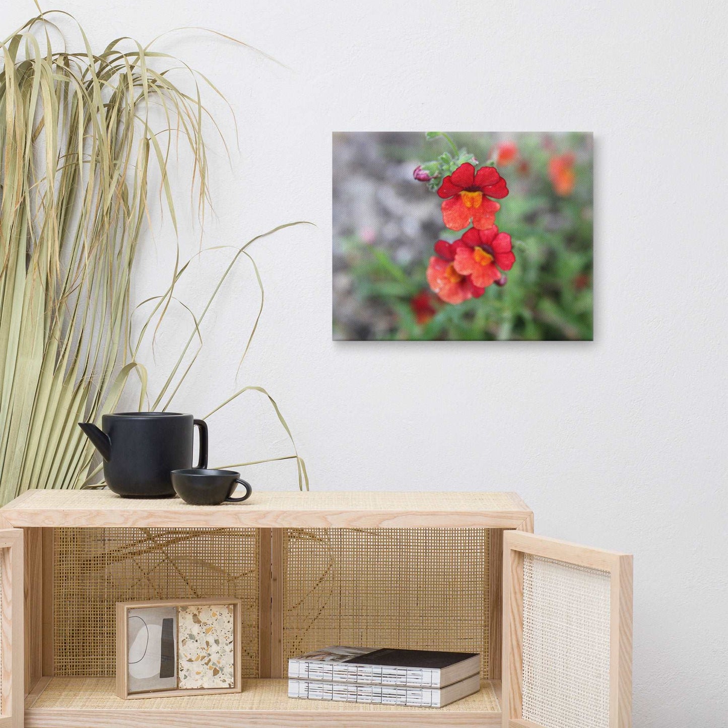 Red Flower Canvas Print - Sweet Pea Designs - Gift Shop