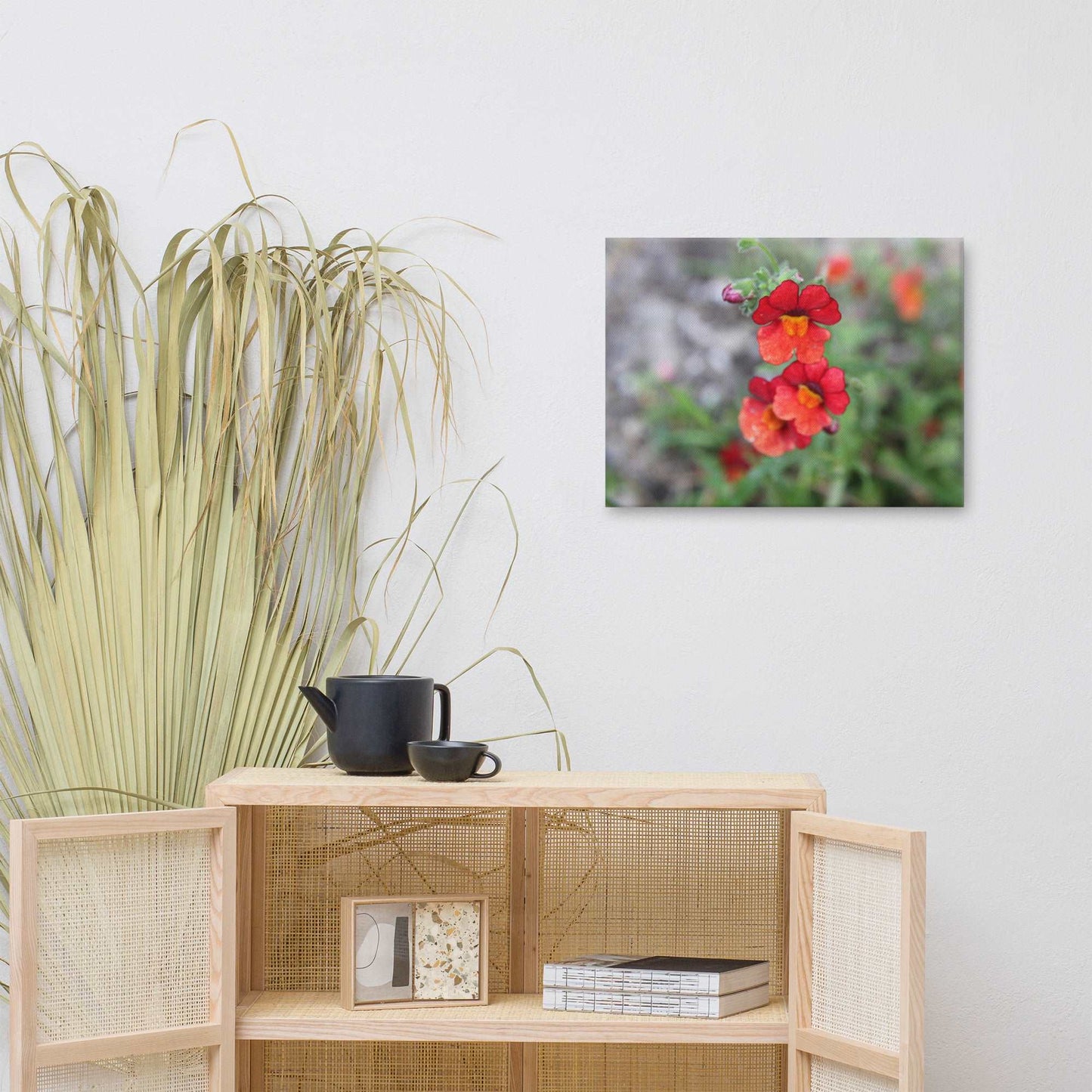 Red Flower Canvas Print - Sweet Pea Designs - Gift Shop