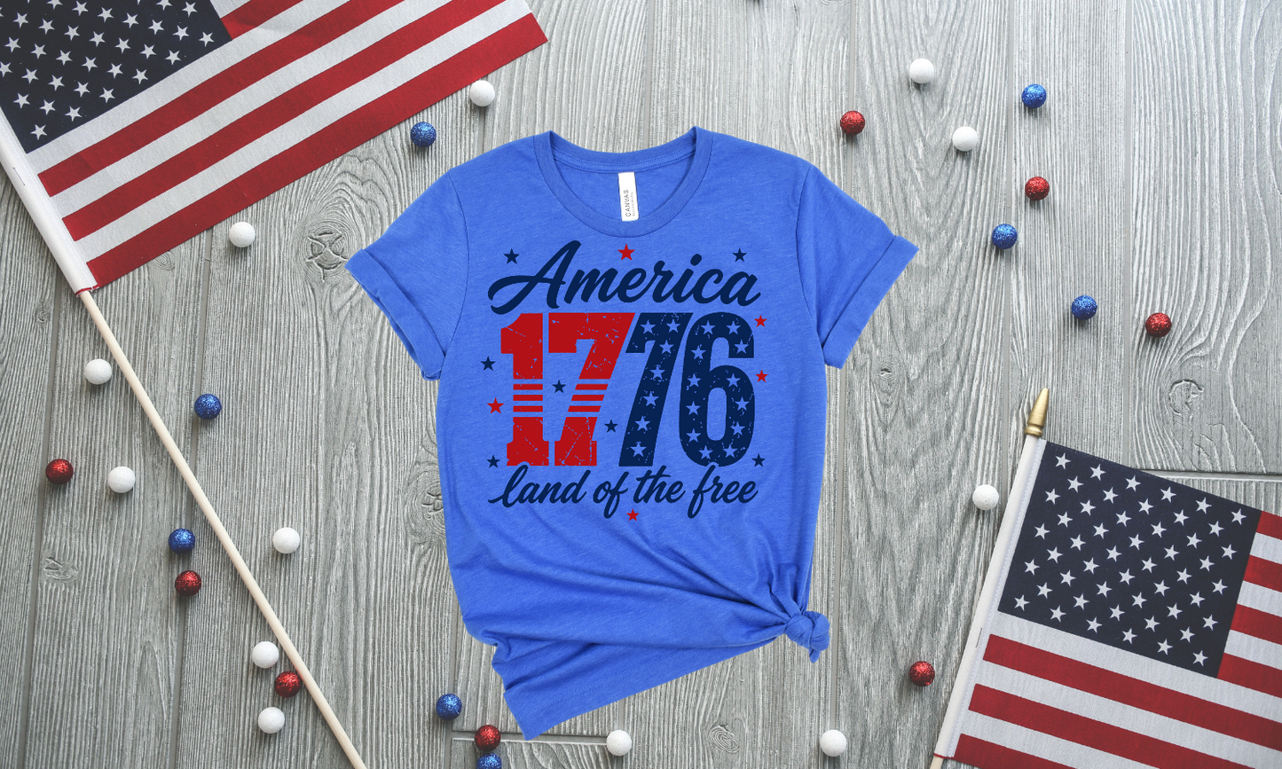 1776 Patriotic Ringspun Cotton Short Sleeve Shirt