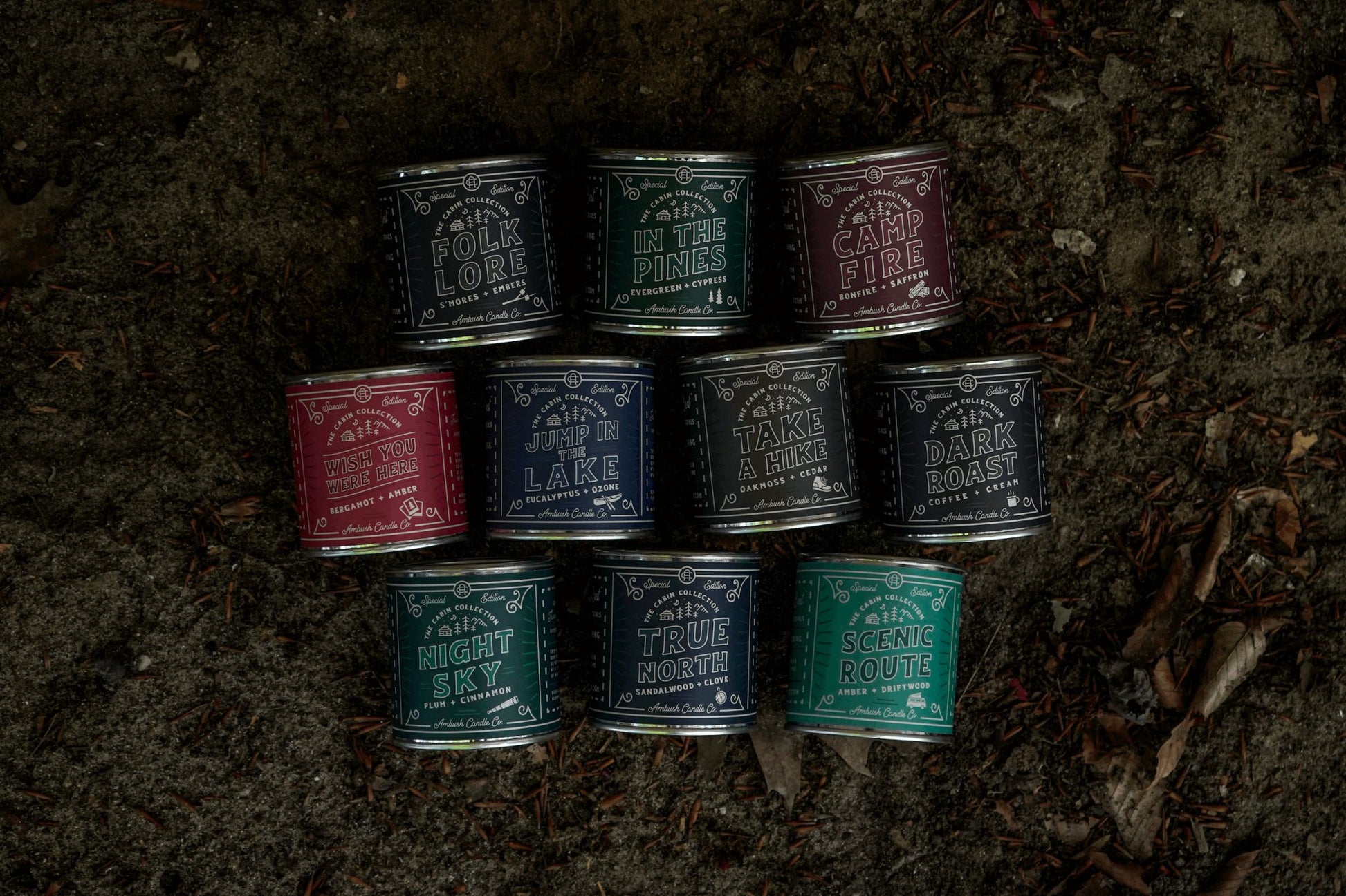 True North | Sandalwood + Clove 8oz Soy Candle - Sweet Pea Designs - Gift Shop