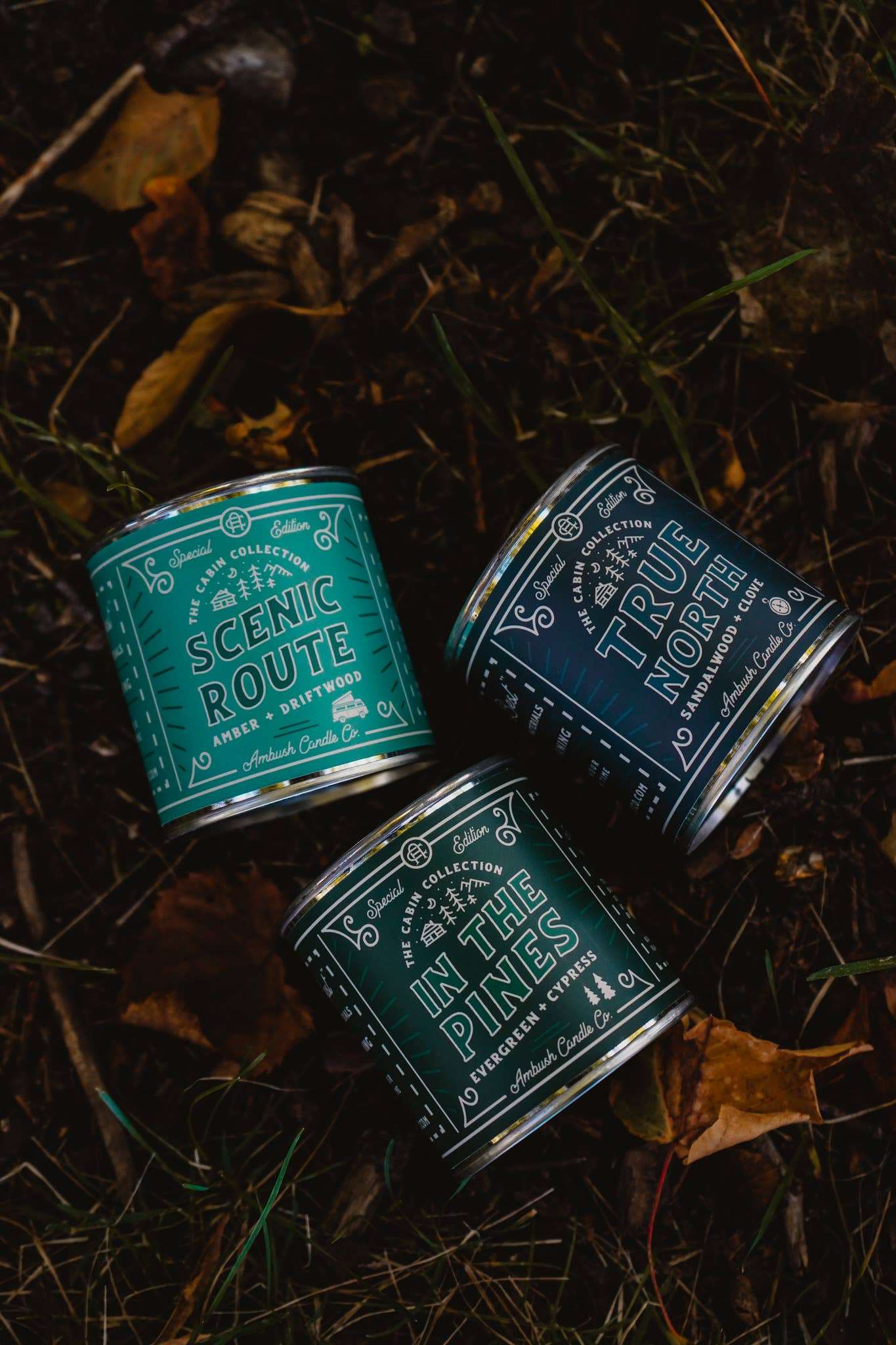 True North | Sandalwood + Clove 8oz Soy Candle - Sweet Pea Designs - Gift Shop