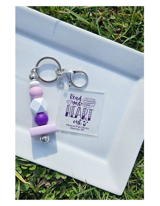 Minerva Free Library Fundraiser Keychain