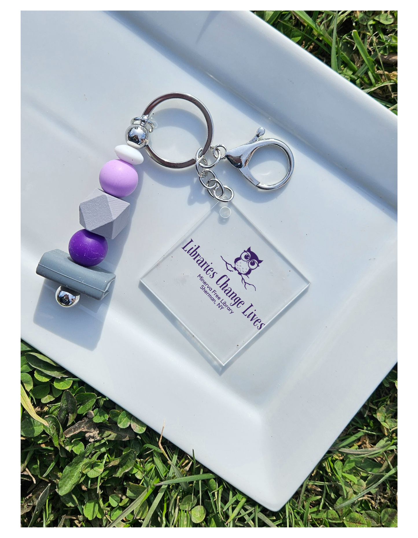 Minerva Free Library Fundraiser Keychain