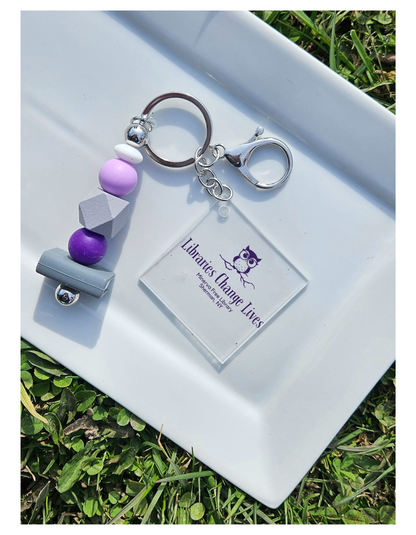 Minerva Free Library Fundraiser Keychain