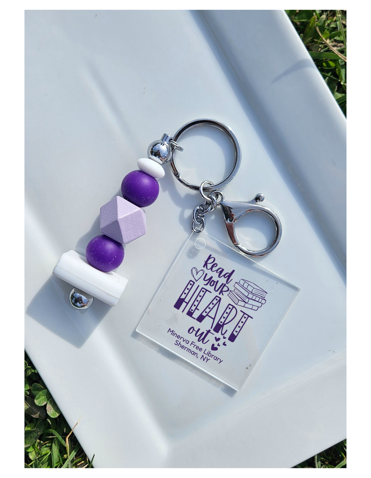 Minerva Free Library Fundraiser Keychain