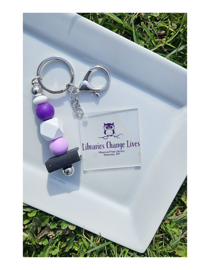 Minerva Free Library Fundraiser Keychain
