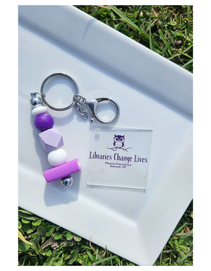 Minerva Free Library Fundraiser Keychain