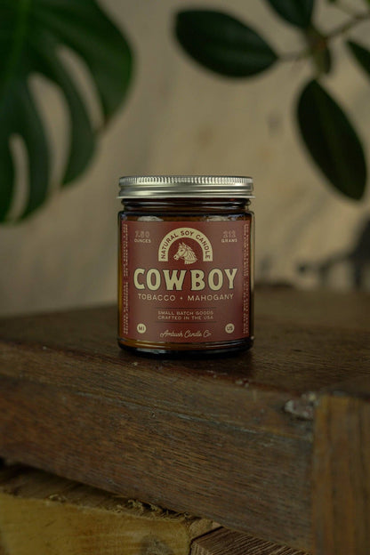 Cowboy | Tobacco + Mahogany Soy Candle