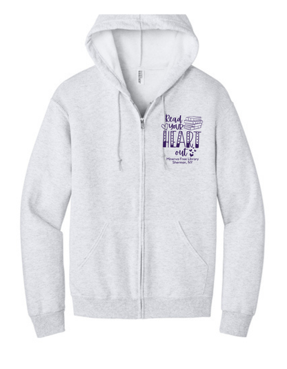 Minerva Free Library Fundraiser Cotton Full Zip Sweatshirt