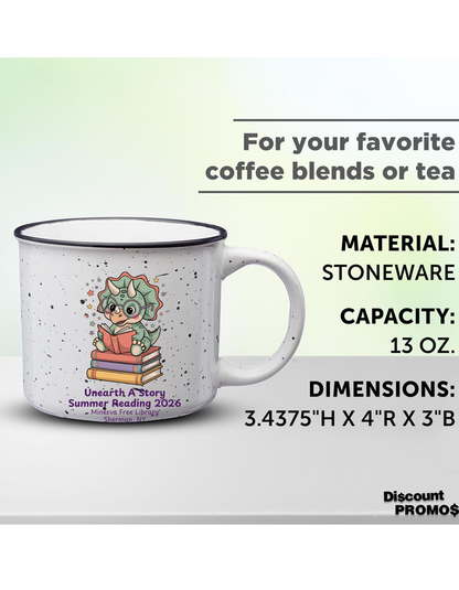 Minerva Free Library Fundraiser Campfire Mug - 13 oz.
