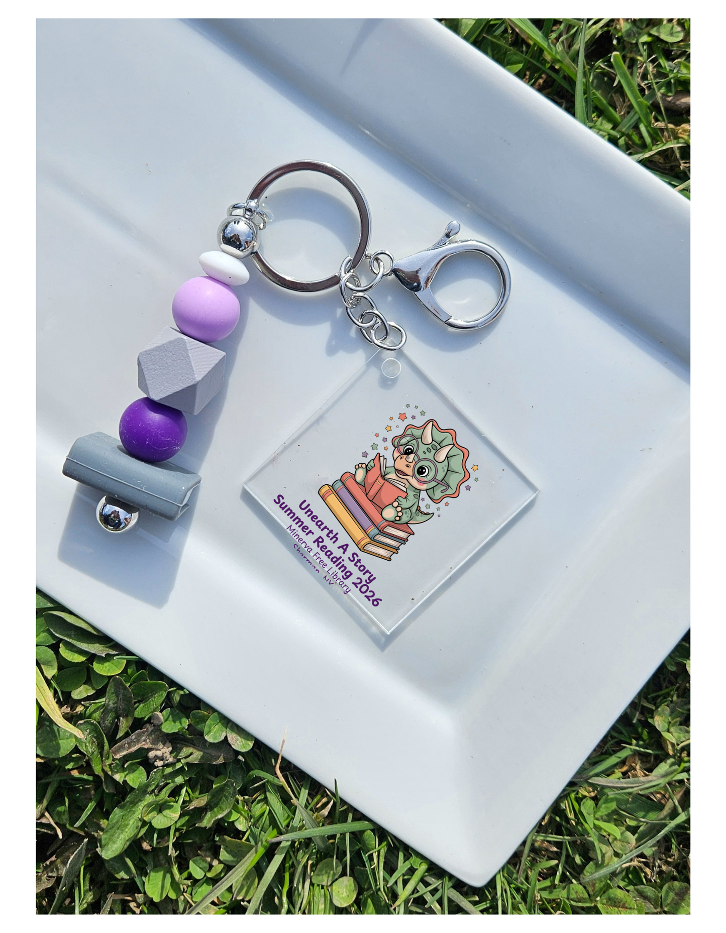 Minerva Free Library Fundraiser Keychain