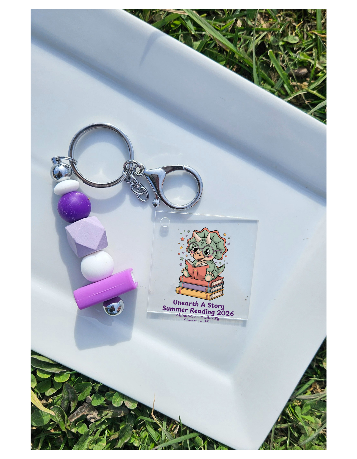 Minerva Free Library Fundraiser Keychain
