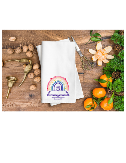 Minerva Free Library Tea Towel
