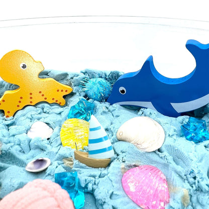 Beach Day, Ocean Theme Set with Kinetic Sand - Sweet Pea Designs - Gift Shop