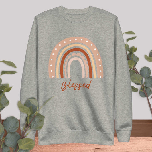 Blessed Crew Premium Sweatshirt - Sweet Pea Designs - Gift Shop