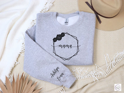 Cotton Crew Sweatshirt - Mama - Sweet Pea Designs - Gift Shop