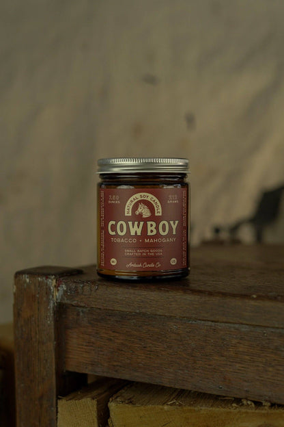 Cowboy | Tobacco + Mahogany Soy Candle