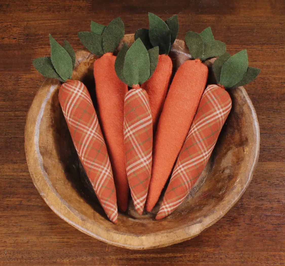 Fabric Carrots - Sweet Pea Designs - Gift Shop