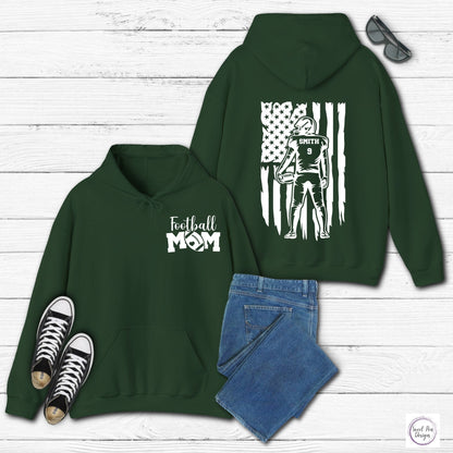 Football Mom Hooded Sweatshirt - Sweet Pea Designs - Gift Shop