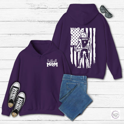 Football Mom Hooded Sweatshirt - Sweet Pea Designs - Gift Shop