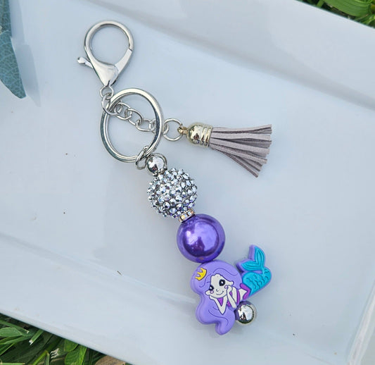 Girl's Mermaid Keychain - Sweet Pea Designs - Gift Shop