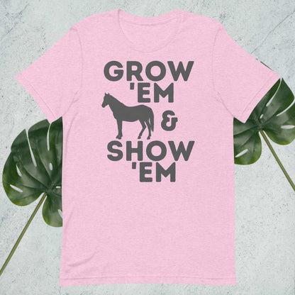 Grow 'Em and Show 'Em - Horse (Charcoal Print) - Sweet Pea Designs - Gift Shop