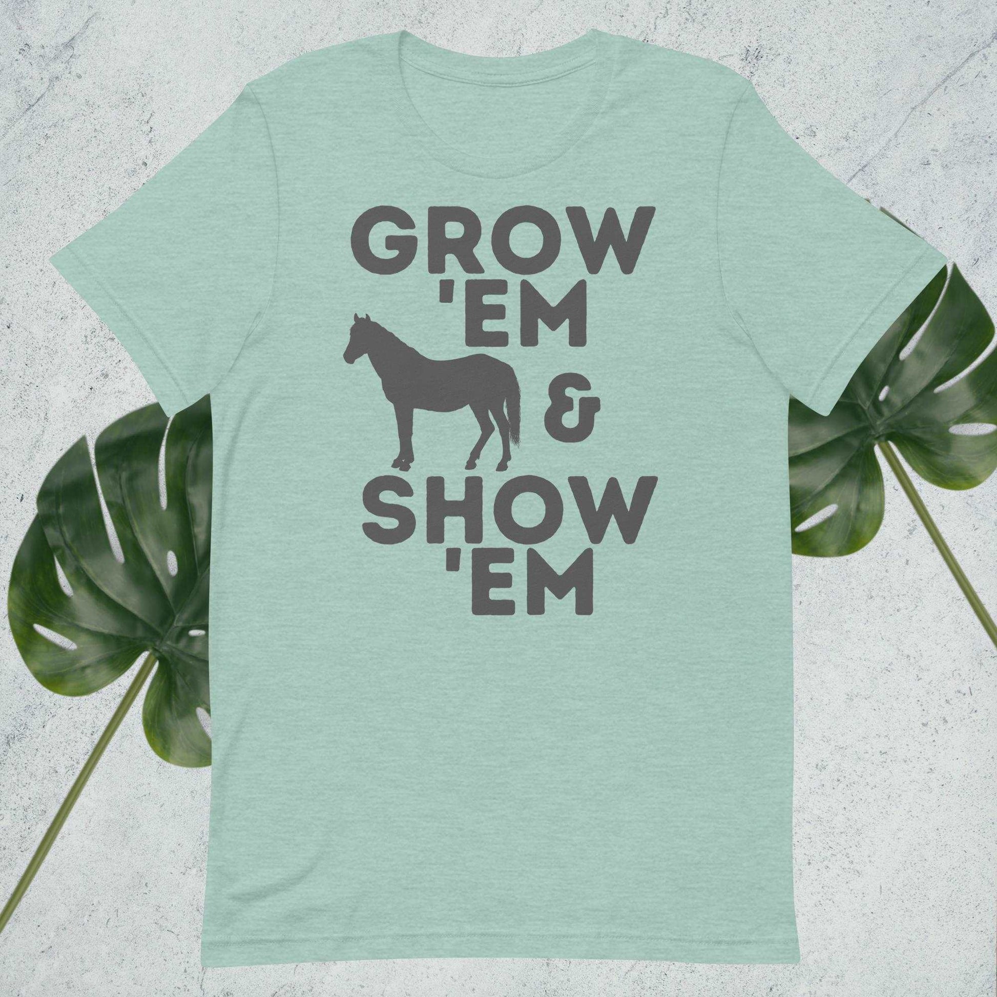 Grow 'Em and Show 'Em - Horse (Charcoal Print) - Sweet Pea Designs - Gift Shop